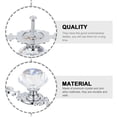 thumbnail image 3 of 4 Pcs Boutons de Porte en Cristal Durables Bouton de Garde-Robe Poignée de Placard Utile, 3 of 8