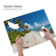 thumbnail image 3 of 1000 Piece Jigsaw Puzzle for Adults Tropical Beach Landscape Artwork Bahamas Great Exuma Island Ocean View Relaxation Challenge Home Decor 29.5x19.7 Inch, 3 of 6