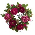 thumbnail image 1 of Couronne de Pivoine et Baies de 20 Po, 1 of 1