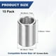 thumbnail image 3 of Uxcell 15PCS Espaciadores de Aluminio M7 7mm ID x 10mm OD x 14mm L Espaciador Metálico Redondo para Tornillos y Pernos, 3 of 6