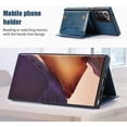 thumbnail image 4 of for Samsung Galaxy Note 20 Ultra 6.9" Crossbody Wallet Case for Women, Bling Glitter PU Leather Phone Case with RFID Blocking Card Holder Cover for Samsung Galaxy Note 20 Ultra SZ Blue, 4 of 18