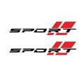 thumbnail image 1 of 2 Pcs 16In Sport Letter Body Decor Stripe Vinyl Decal Decal Sticker For Most Car, 1 of 8