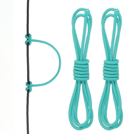 Archery D Loop Rope 2 FT 2 Pack Bow D Loop String for Bowstring Cyan