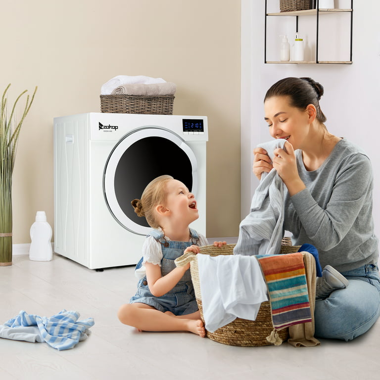Zimtown Portable Compact High Efficiency Electric Dryer with Smart Controls  - zimtown