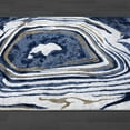 Abani Regal Collection Contemporary 4' x 6' Agate Stone Blue Grey Area ...