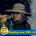 thumbnail image 4 of iHPH7 Camo Bucket Hat for Men Mens Wide Brim Sun Hat Fishing Hat for Men Quick Dry Hat Outdoor Hat, Green 1 A, 4 of 4
