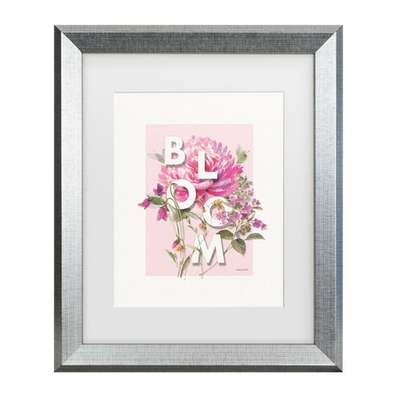 Lisa Audit 'Obviously Pink 09' Matted Framed Art