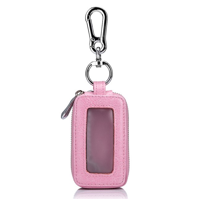 Estuche para llave de automóvil, Estuche para llave de automóvil de gran capacidad con cremallera Monedero multifuncional Bolsillo Mini estuche para llave con soporte para llave de automóvil