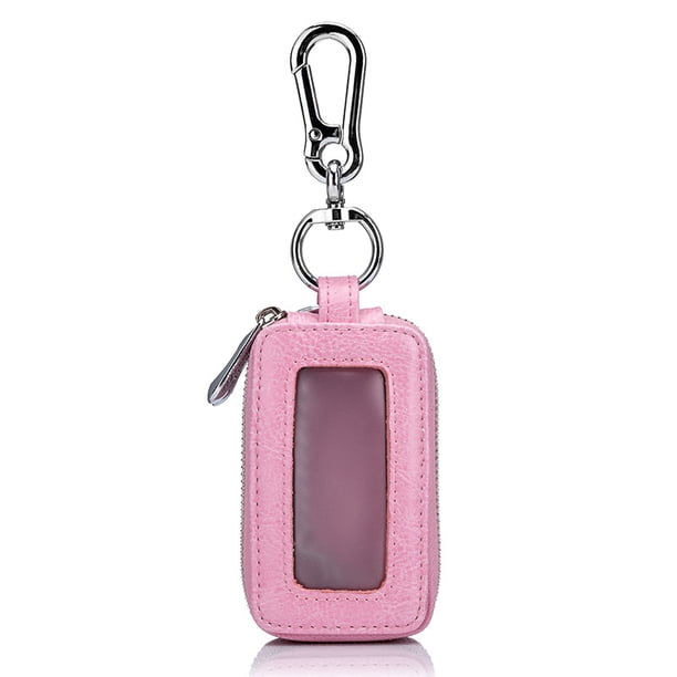 Estuche para llave de automóvil, Estuche para llave de automóvil de gran capacidad con cremallera Monedero multifuncional Bolsillo Mini estuche para llave con soporte para llave de automóvil