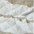 thumbnail image 6 of Nanshing Bomi 7 Piece Modern Striped Quilt Set, White Taupe, King, 6 of 8