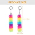 thumbnail image 2 of FONDOTIN 2Pcs Plush Metal Keychains for Women Car Key Chains for Handbags, 2 of 6
