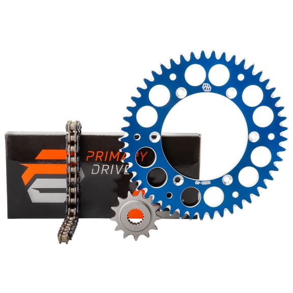 Primary Drive Alloy Kit & O-Ring Chain Blue Rear Sprocket For KTM 250 XC-W (E-Start) 2008-2016