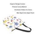 thumbnail image 3 of FORMRS Womens Canvas Tote Bag with Zipper Inner Pocket Shoulder Handbag, Tropical Rhythm, 3 of 7