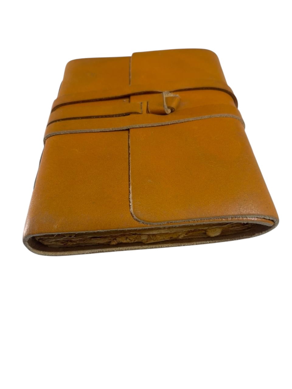 Handmade Leather Journal with Deckle Edge Paper Vintage Notebook, Lightweight Travel Diary