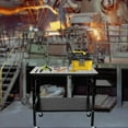 thumbnail image 2 of 36" X 24" Welding Table - 1200 lbs Load Capacity Mobile Steel Welding Workstation with Wheels, 2 of 8