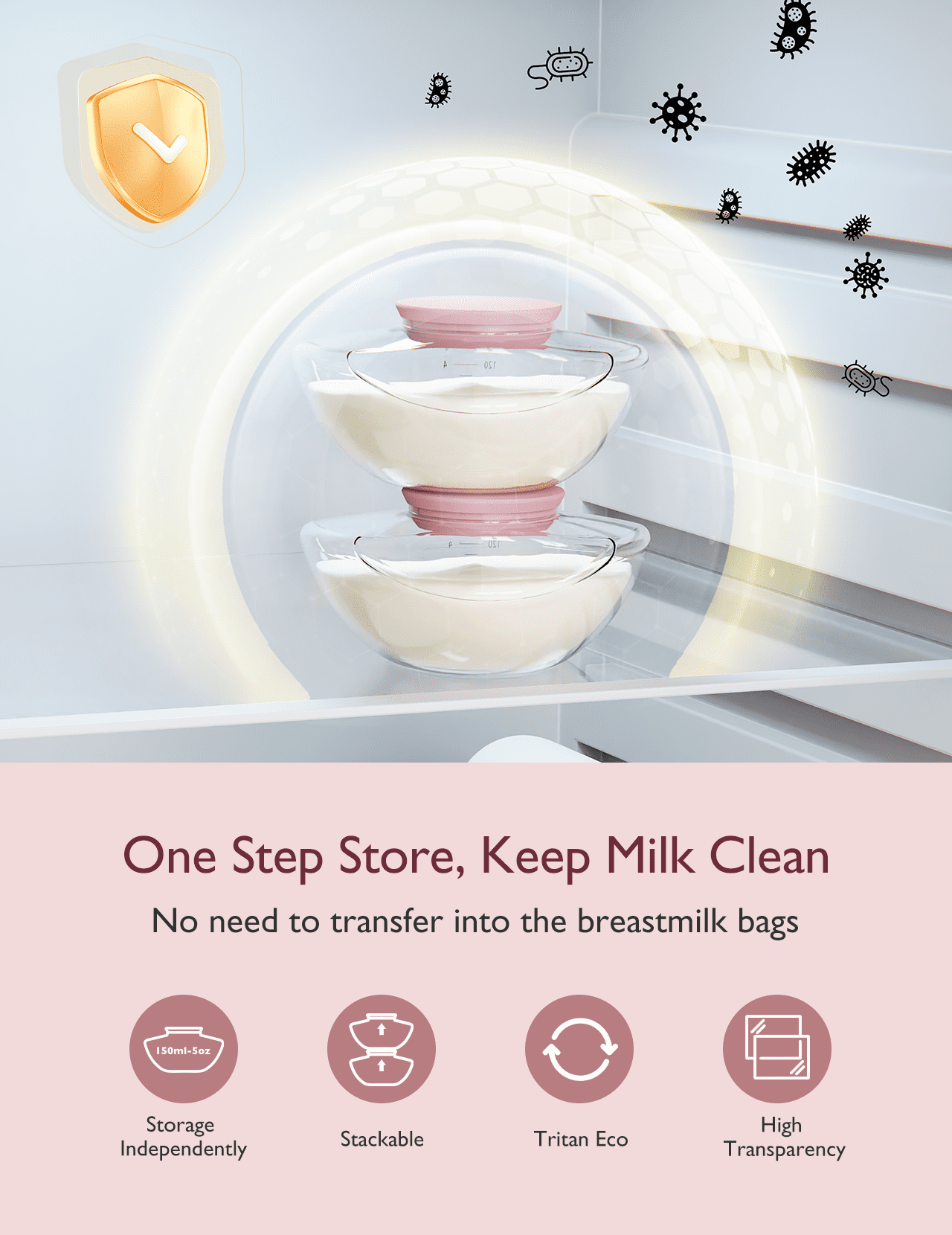 Momcozy Hands Free Breast Pump Mobile Flow, App Discreet Electric Breast Pump M9, Control Personalized, 1 Pack, Cozy Red