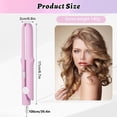 thumbnail image 5 of 2-in-1 Mini Curling Wand & Flat Iron - Dual Purpose Hair Styler for All Hair Types, Portable Travel Styler for Short Hair & On-the-Go Use（Green）, 5 of 7