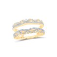thumbnail image 1 of 14kt Yellow Gold Womens Round Diamond Wrap Enhancer Wedding Band 1/3 Cttw, 1 of 1