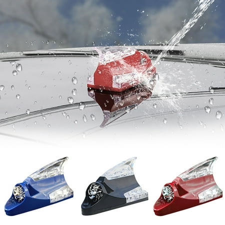 

SPRING PARK Car Auto Styling Wind Power Shark Fin Shaped LED Warning Flashing Light Lamp