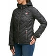 thumbnail image 2 of Tommy Hilfiger Womens Packable Hooded Puffer Jacket(Black Large), 2 of 6