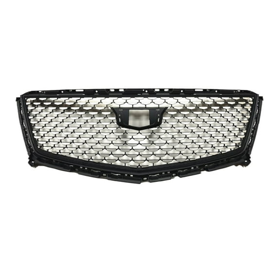For Cadillac XT5 2016 2017 2018 2019 2020 2021 2022 2023 Front Grille Racing Grill Black/Silver Car Upper Bumper Hood Mesh Grid
