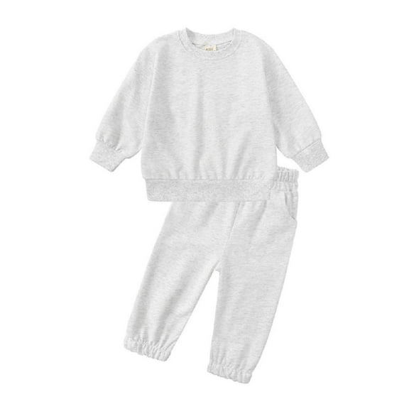 Godderr Toddlerr Clothing Kids Sweatshirt Outfits Fall Long Sleeve Top Long Pants Set Big Kids Sweatsuit Outfits for 12M-13Y
