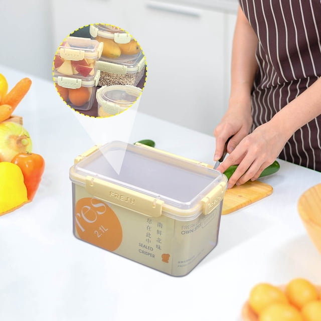 Hyknon Bento Boîte à Plusieurs Types de Boîtes de Conservation Grande Moyenne Petite Circulaire Scellée Étanche Boîtes à Lunch Épaissies Réfrigérateurs Boîtes de Rangement Alimentaire Boîte à Lunch Bento avec Compartiment