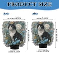 thumbnail image 3 of Qxltty Floral Sea Cat Car Wash Mitt 2pcs Scratch Free Lint-Free Antistatic Microfiber 8.07×11.8in, 3 of 8