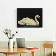 thumbnail image 2 of Framed Canvas Wall Art for Living Room, Vintage Home Decor Animal Oil Painting Summer Room Decor Bathroom Wall Decor, Swan Art Prints Gifts for Friends or Family, 2 of 4