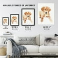 thumbnail image 3 of Artery8 Dog Lover Golden Retriever Puppy Soft Watercolour Kids Bedroom Nursery Art Print Framed Poster Wall Decor 12x16 inch, 3 of 3