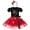 Black+Red-Heart, variant on IBTOM CASTLE Toddler Baby Girls Birthday Princess Outfits Polka Dots Tutu Mouse Dress Fancy Dance Costume Halloween Cosplay Party Dress up with Ears Headband 18-24 Months Hot Pink-Bowknot
