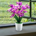 thumbnail image 2 of WMGHA 20 Pcs Artificial Daffodils Flowers in Vase for Home Decor, Spring Flower Fake Silk Flower Arrangement for Home Wedding Outdoor Front Door, UV-Resistant Artificial Potted Flowers, 2 of 6