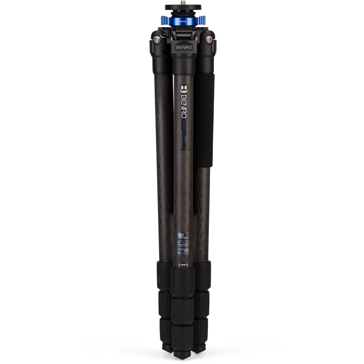 Benro Mach3 TMA48CXL Series 4 4-Section 9X Carbon Fiber Extra Long Tripod, Twist Lock