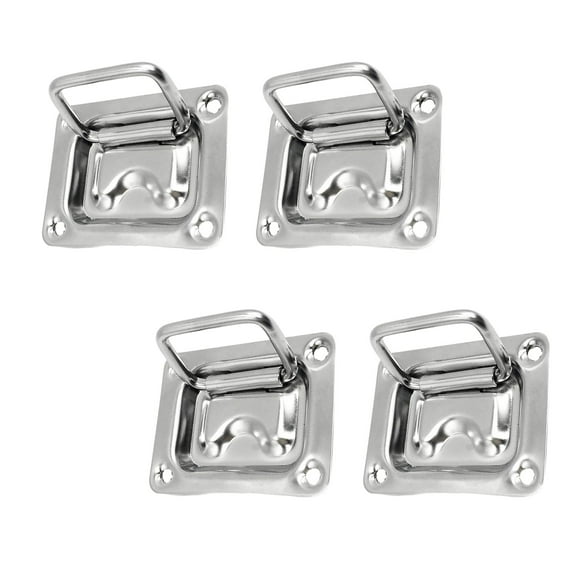 MARINE CITY Hatch Lift Handle Ring Pull 304 Stainless Steel Flush Recessed Handle 3 Inches  2-1/4 Inches for  Marines, Boats, Ships, Yachts Pack of 4
