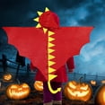 thumbnail image 1 of Traje de cosplay Capa de dinosaurio Favores de fiesta Túnica Capa con capucha de dragón Disfraz de Halloween para 5-7 niños, niños, niñas, cumpleaños Rojo Salvador Capa de disfraz de dinosaurio, 1 of 10