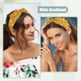 thumbnail image 2 of Unique Bargains Polka Dots Wide Bow Headbands Fashion Hair Hoop Yellow with Bow Knotted for Girl Women, 2 of 6