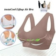 thumbnail image 6 of Fznquz No Underwire Womens Sports Bras On Under 10.00 Full Coverage Seamless Bra Padded Brown Push Up Bras, 6 of 7