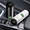 thumbnail image 2 of 500ml Intelligent Stainless Steel Insulation Cap Auto LED Temperature Thermos Cups For Landrover SVR Discovery Evoque Freelander Bk For Landrover, 2 of 6