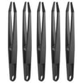 thumbnail image 1 of Unique Bargains Sticker Tweezers for Crafting Flat Tip with Spring, Black, 5 Pieces, 1 of 4