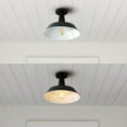 thumbnail image 4 of JONATHAN Y Camila 14" 1-Light Classic Industrial Indoor/Outdoor Iron LED Semi Flush Mount, Navy/White, JYL7617C, 4 of 9