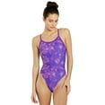 thumbnail image 4 of Sporti Fractalicious One Piece Swimsuit, High Cut, Unpadded, Athletic (Women’s), 4 of 11
