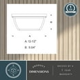 thumbnail image 6 of Granville Bronze Geometric Outdoor Flush Mount Ceiling Light Clear Glass, 6 of 11