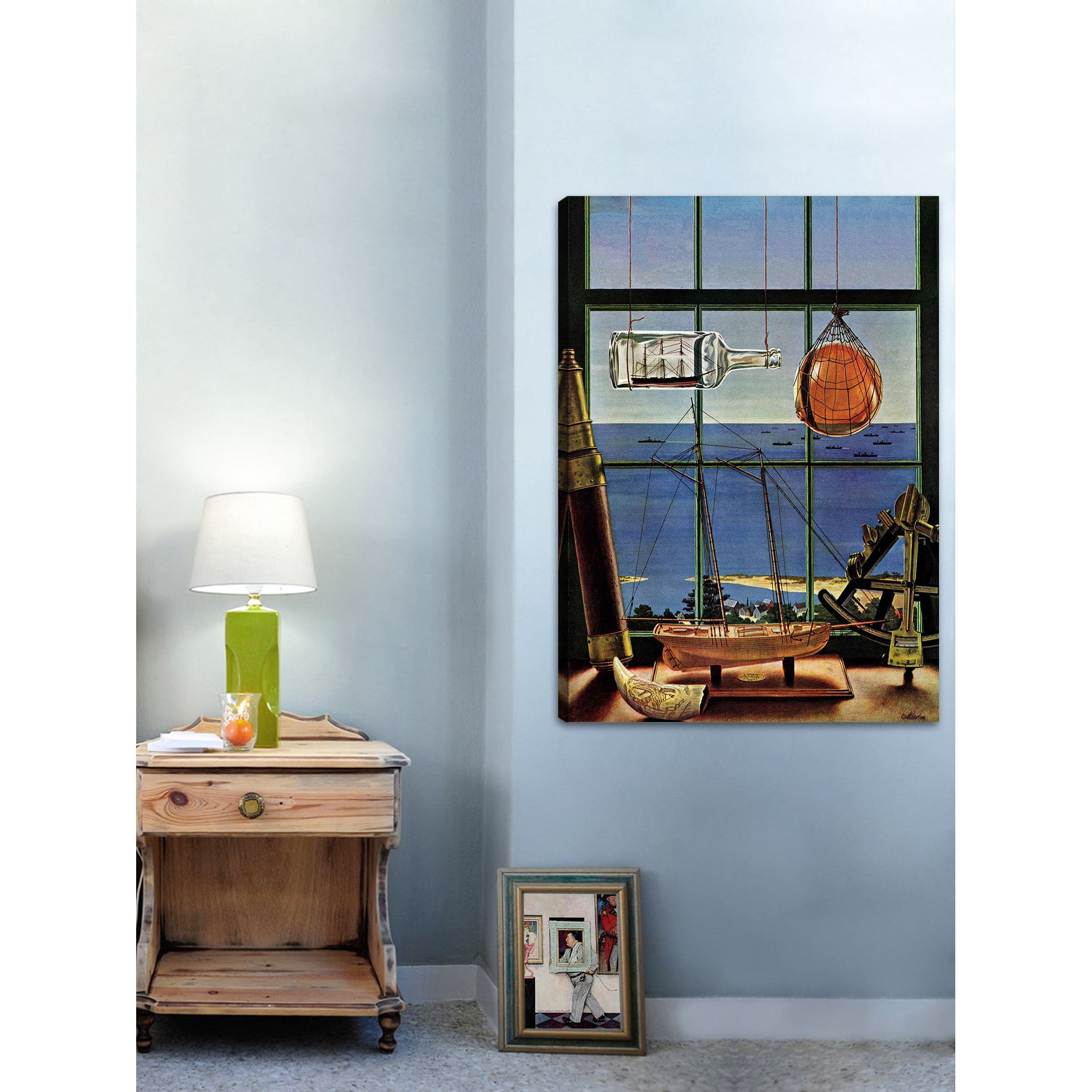 "Naval Convoy" by John Atherton Painting Print on Canvas