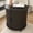 Black, variant on Mid Century Modern Cylinder End Table with Built-in Charging Station & Sliding Door, 2-Tier Round Nightstand with USB Ports, Black Bedside Table for Living Room, Bedroom, Entryway