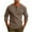 Khaki, variant on Men's Henley Shirts Long Sleeve Casual Button T-Shirt Basic Lightweight Fashion Tops Red XL