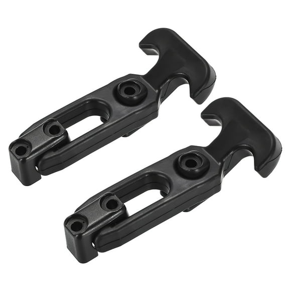 Unique Bargains Rubber Flexible T-Handle Draw Latches Hasp for Golf Cart and Tool Box 4.33" x 1.81" Black 2 Pcs