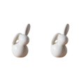 thumbnail image 3 of Monstrate Modern Ceramic Rabbit Figurine Easter Statue Crafts Bookcase Home Gift Decor 2piezas Tipo E, 3 of 6