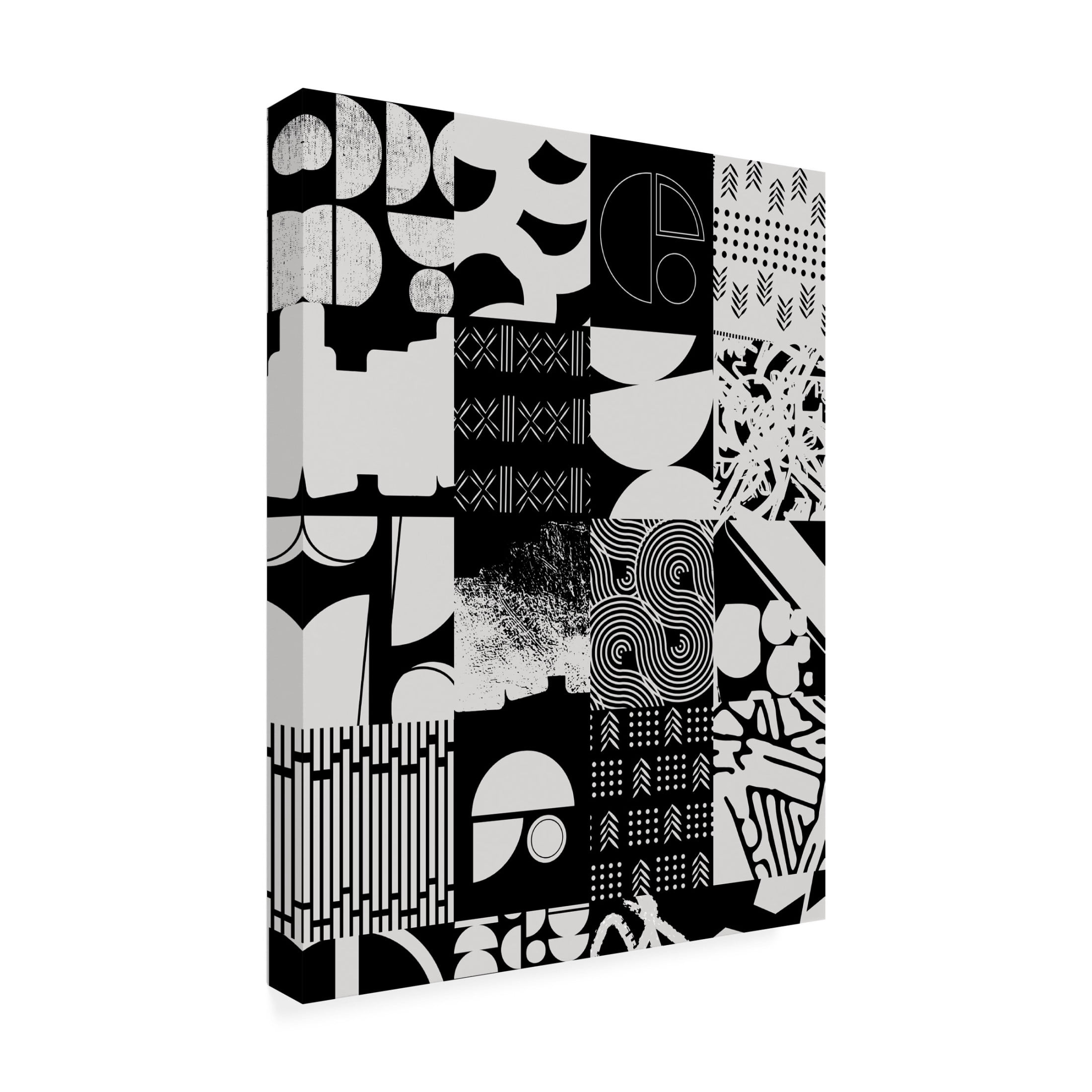 Canvas Wall Art - NUMA Art 'Patchwork' Wall Art for Living Room, Bedroom, or Office Décor by Trademark Fine Art - 35 x 47 Inches