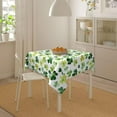 thumbnail image 4 of St. Patrick''s Day Tablecloth 54X54 Inch Square Green Watercolor Shamrock Table Cloth Dust-Proof Wrinkle Resistant Rustic Spring Table Covers for Holiday Party Dining, 4 of 5