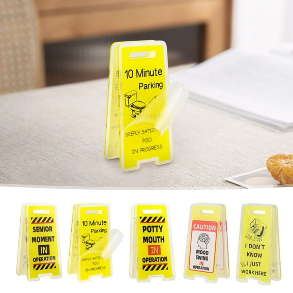 Oefntac Desk Sign Funny Office Gift Mini Acrylic Desk Sign Supervisor Coworker Fun Workspace Tabletop Decoration Inspirational Gag Novelty Present